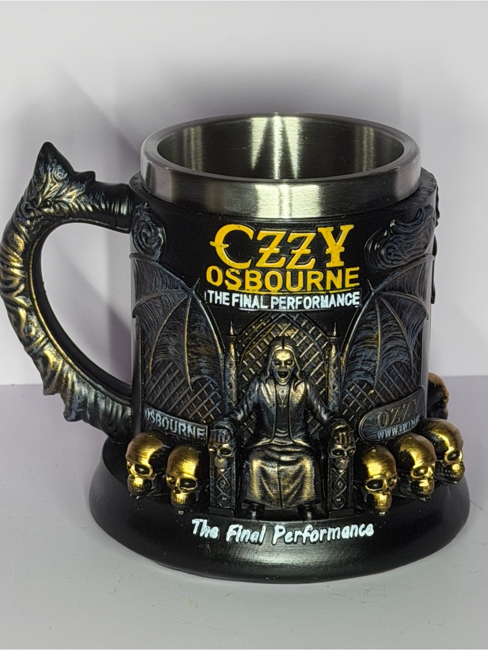 Ozzy Osbourne "The Final Performance" Decorative Mug - Black & Gold